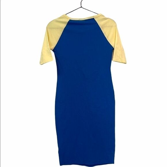 LuLaRoe Julia Dress Women’s XXS Raglan Blue NWT! - Picture 4 of 4